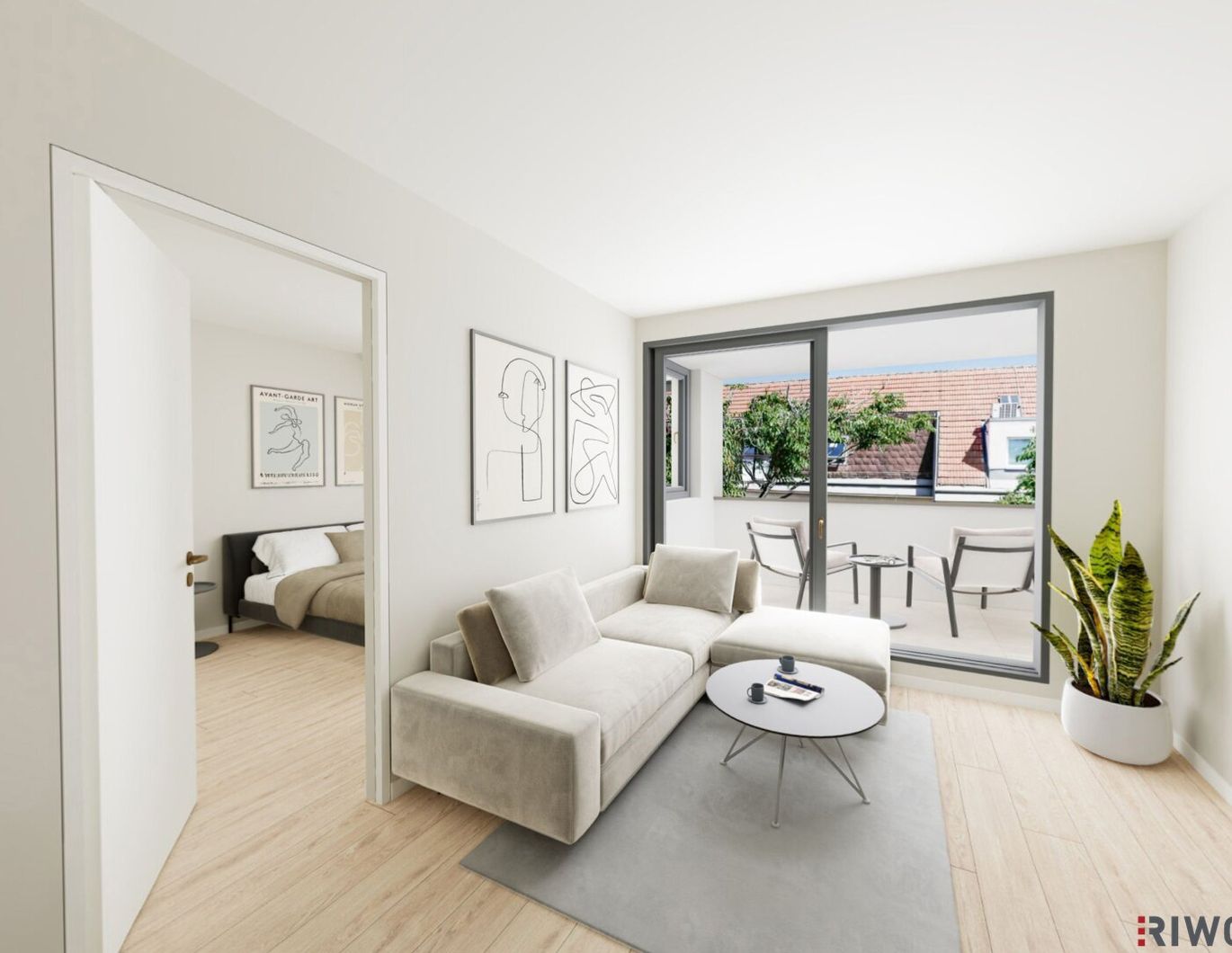 Auf Hundertwassers Spuren | DG-ERSTBEZUG mit TERRASSE | Komplett hofseitig | Ost-Ausrichtung | Für Eigennutzer oder Anleger | JETZT VR-Tour buchen