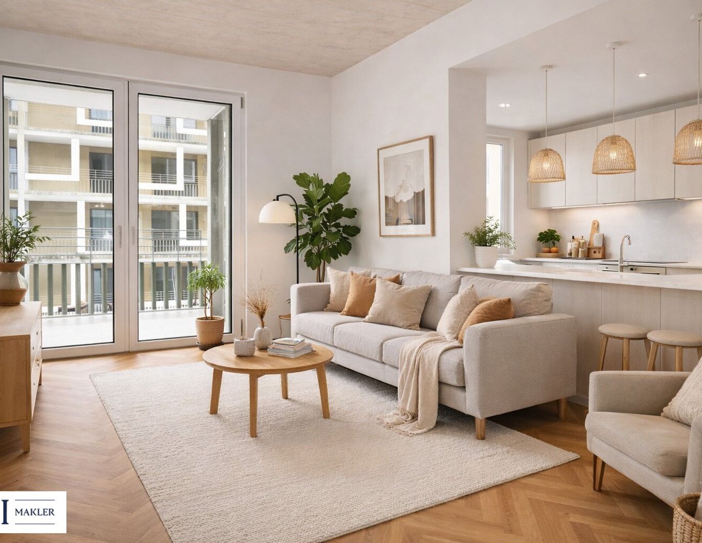 Smart & gemütlich: 1,5 Zimmer Wohnung mit Balkon