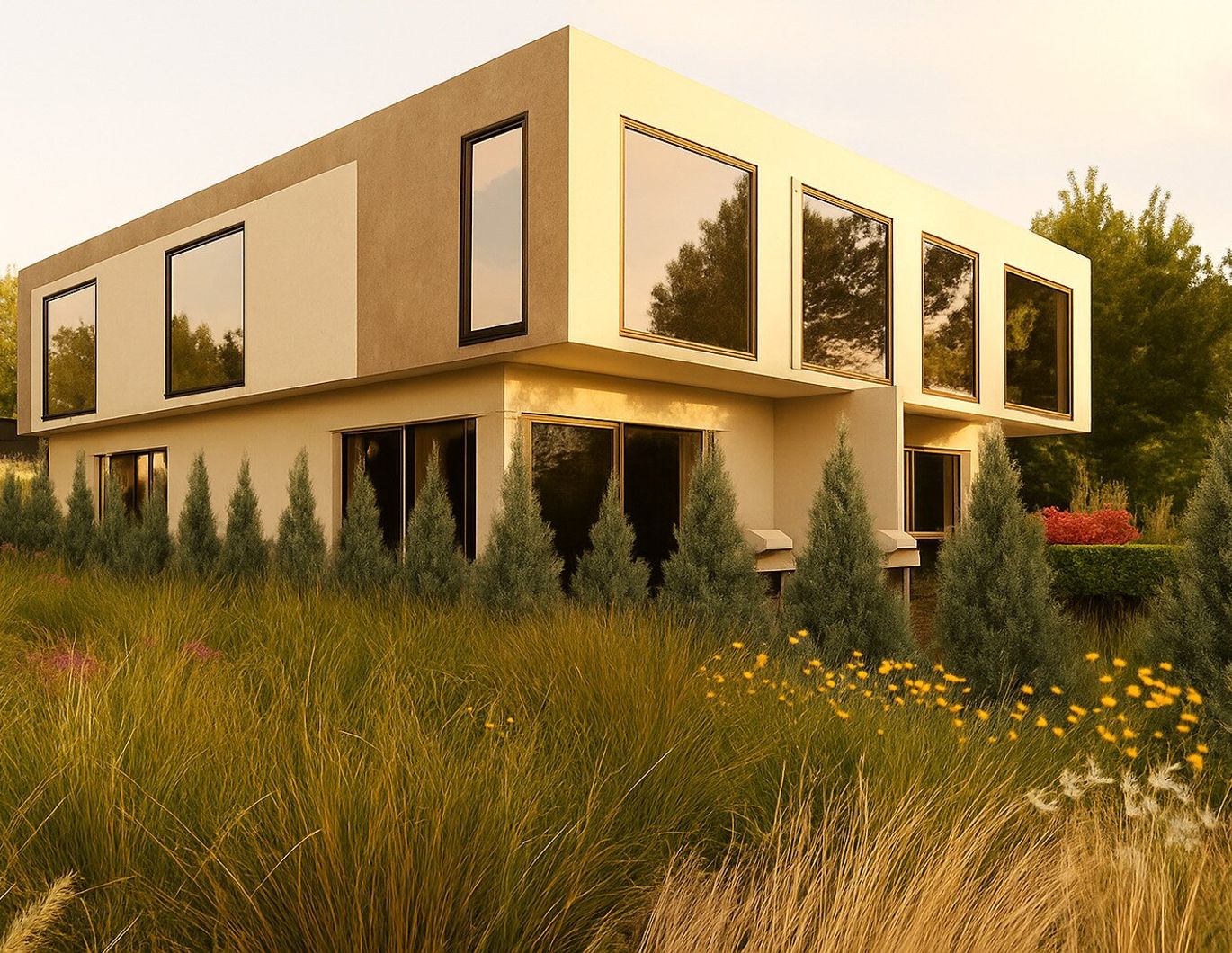 Doppelhaushälften mit Pool in Mitterdorf an der Raab