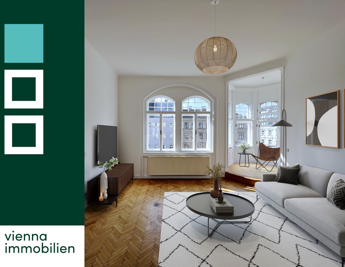 Charmante 4-Zimmer-Altbauwohnung mit Erker