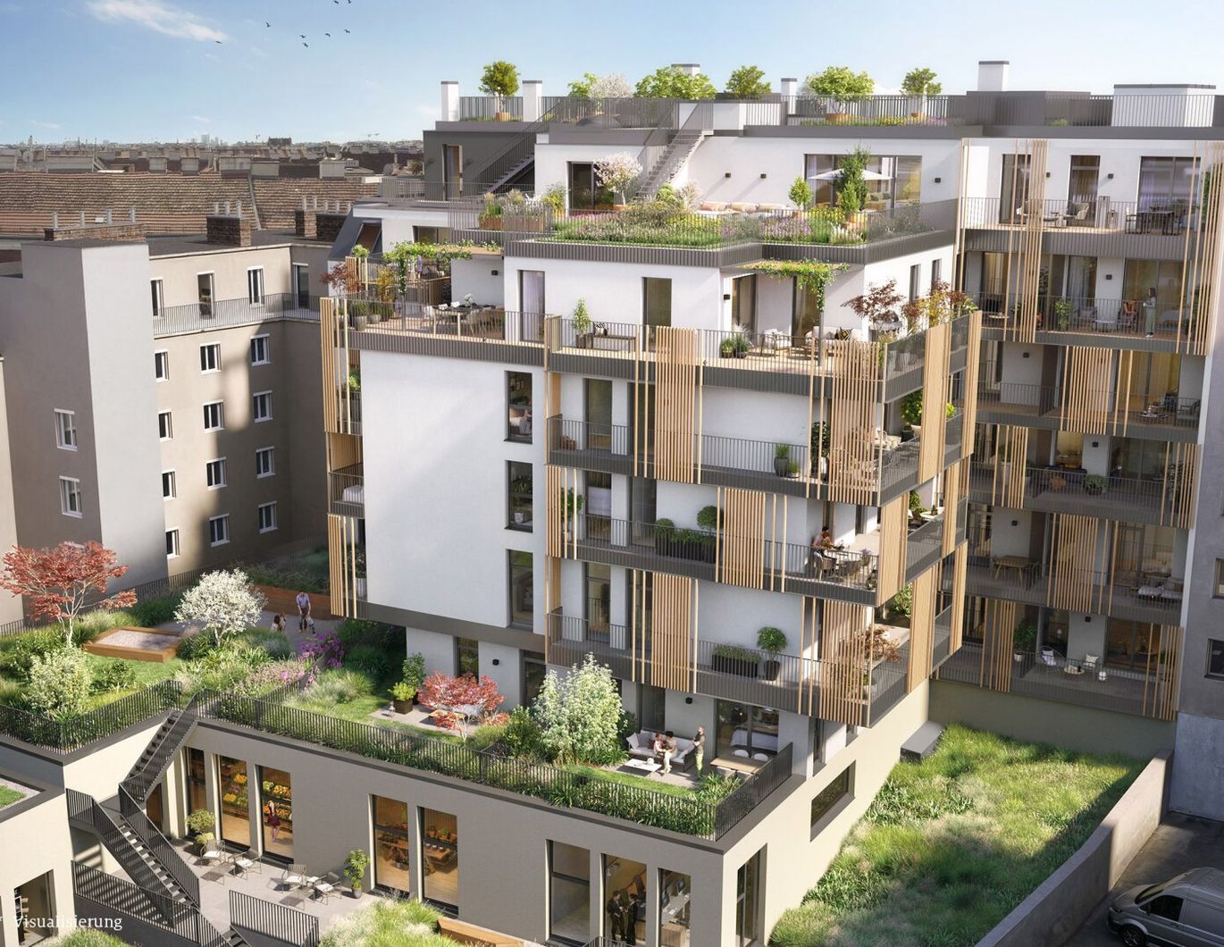 HOFSEITIGE 3-ZIMMERWOHNUNG IM HOCHWERTIGEN NEUBAU