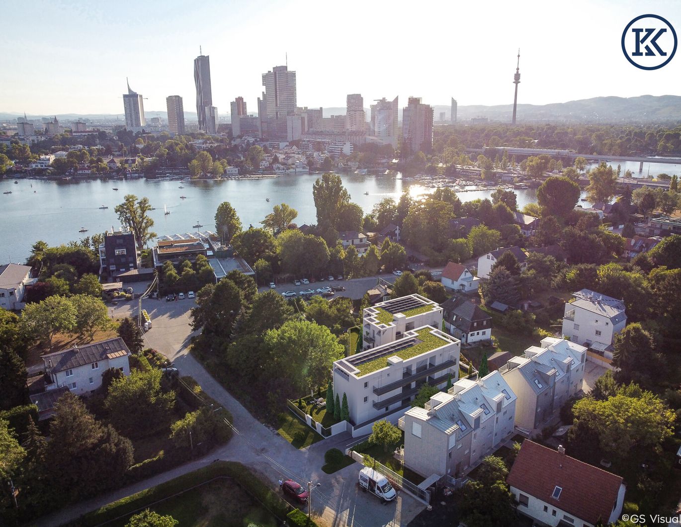 Preiswerte 2-Zimmer-Starterwohnung (46 m²) mit Balkon - Fertiger Erstbezug direkt an der Alten Donau