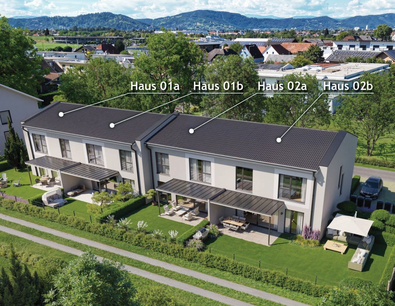 Neubauprojekt in Feldkirchen bei Graz - Reihenhäuser mit Wohnkomfort, Grünflächen & perfekter Verkehrsanbindung! - VERKAUFSSTART