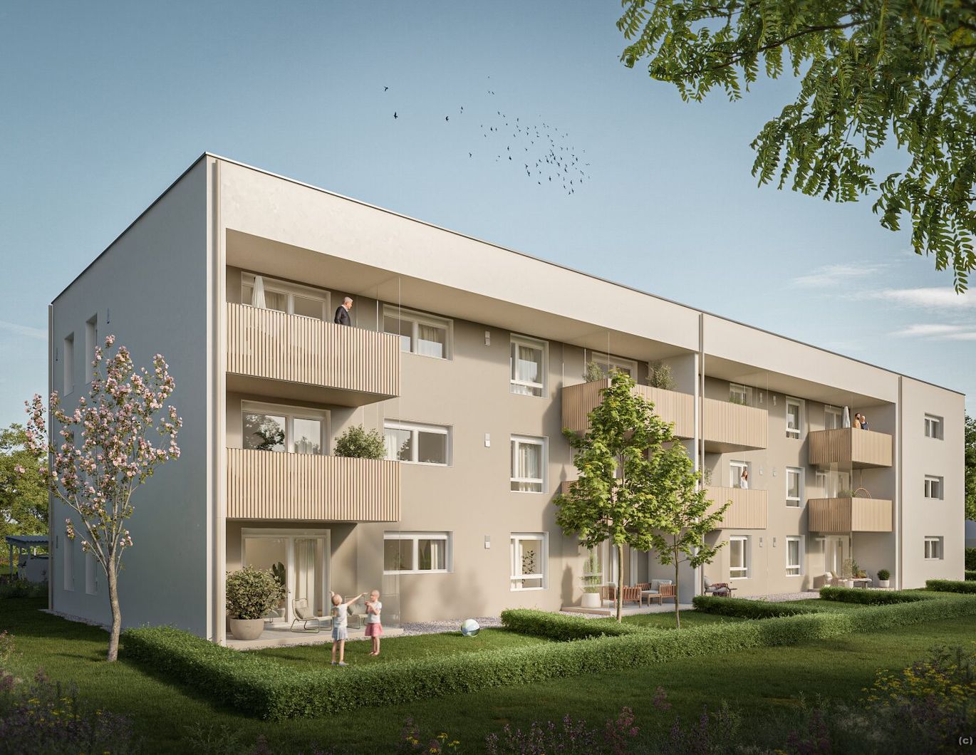 NEUBAU! 3-Zimmer-Mietkauf-Wohnung Top 7 im 1. OG (Eigenmittel erforderlich)