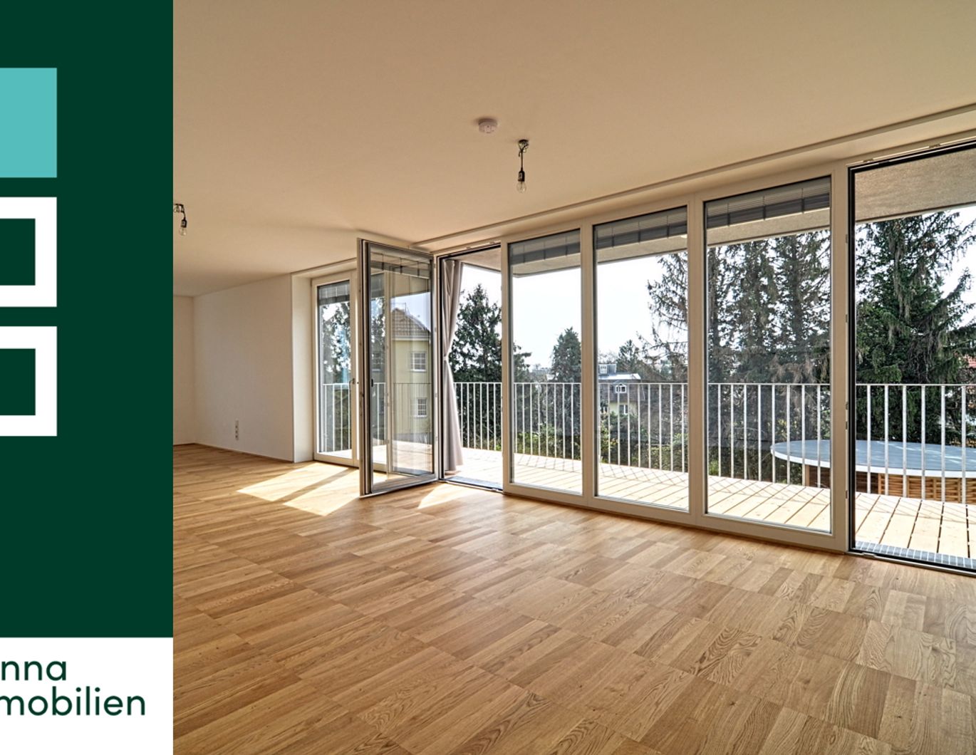 Sonnige Balkonwohnung mit Gartenblick