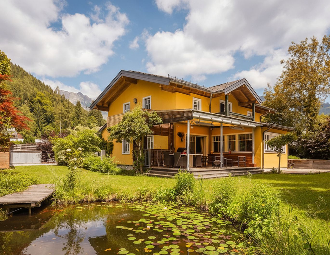 Zuhause in den Bergen!  Familienidyll mit Naturschwimmteich und Bergblick in Werfenweng