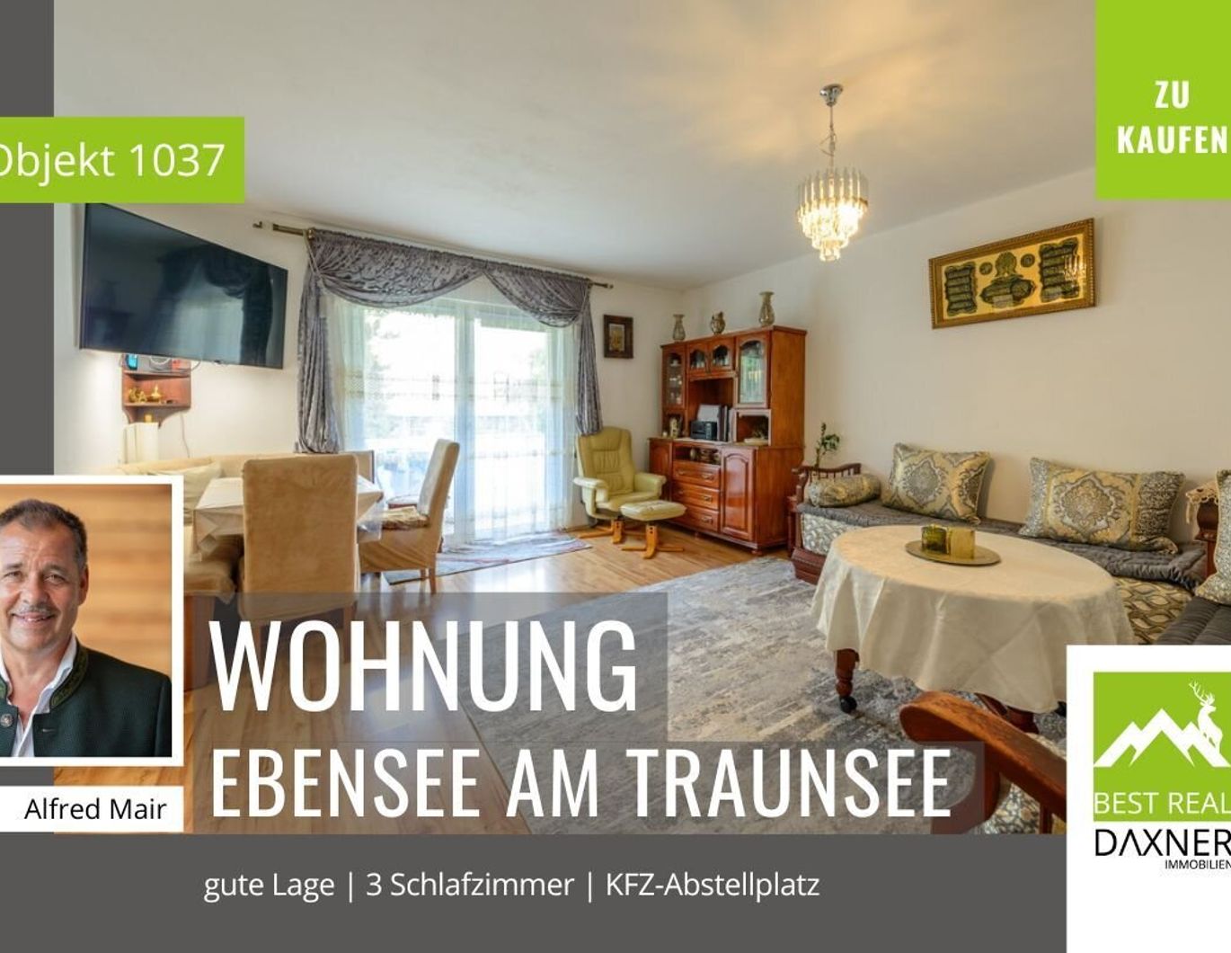 Familienfreundliche 4-Zimmerwohnung in ruhiger Lage von Ebensee