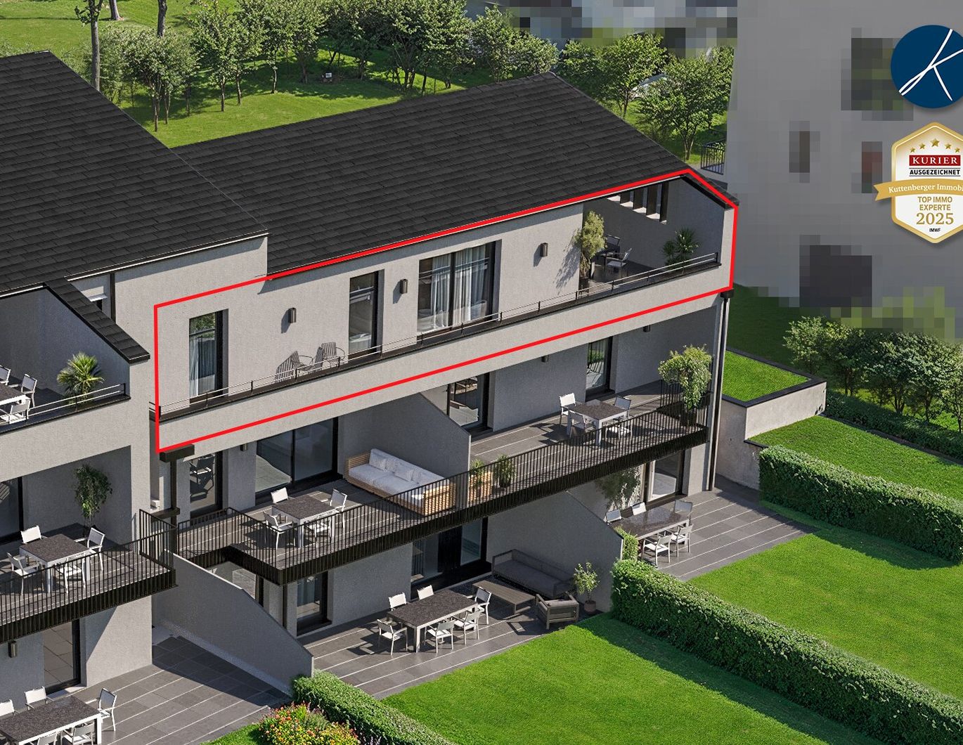 Exklusive Dachgeschoßwohnung mit Terrasse und Sauna (Top 9) - Neubauprojekt am Kremser Steindl