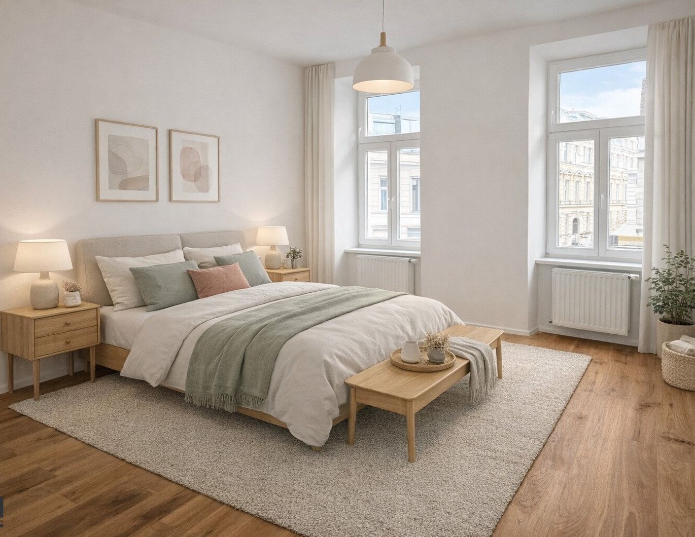 Sanierte, helle 3-Zimmer-Wohnung mit wunderschönem Eckzimmer nähe Siebenbrunnenplatz - perfekter Grundriss