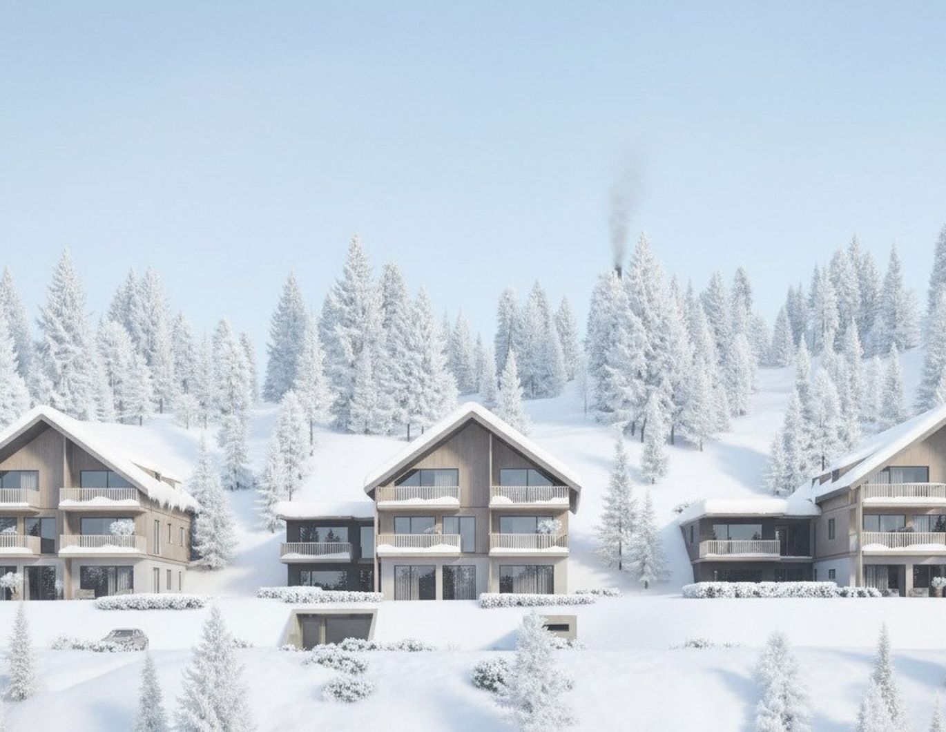 Kärnten: Hochrindl-Nähe Turracher Höhe: Zweitwohnsitz! Erstbezug! Honorarfrei für Käufer: innen! Schneesicherheit auf über 1600 Meter!