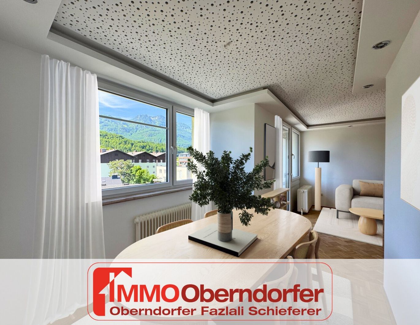 Moderne Drei-Zimmer-Wohnung mit Loggia und Bergblick | BAD ISCHL