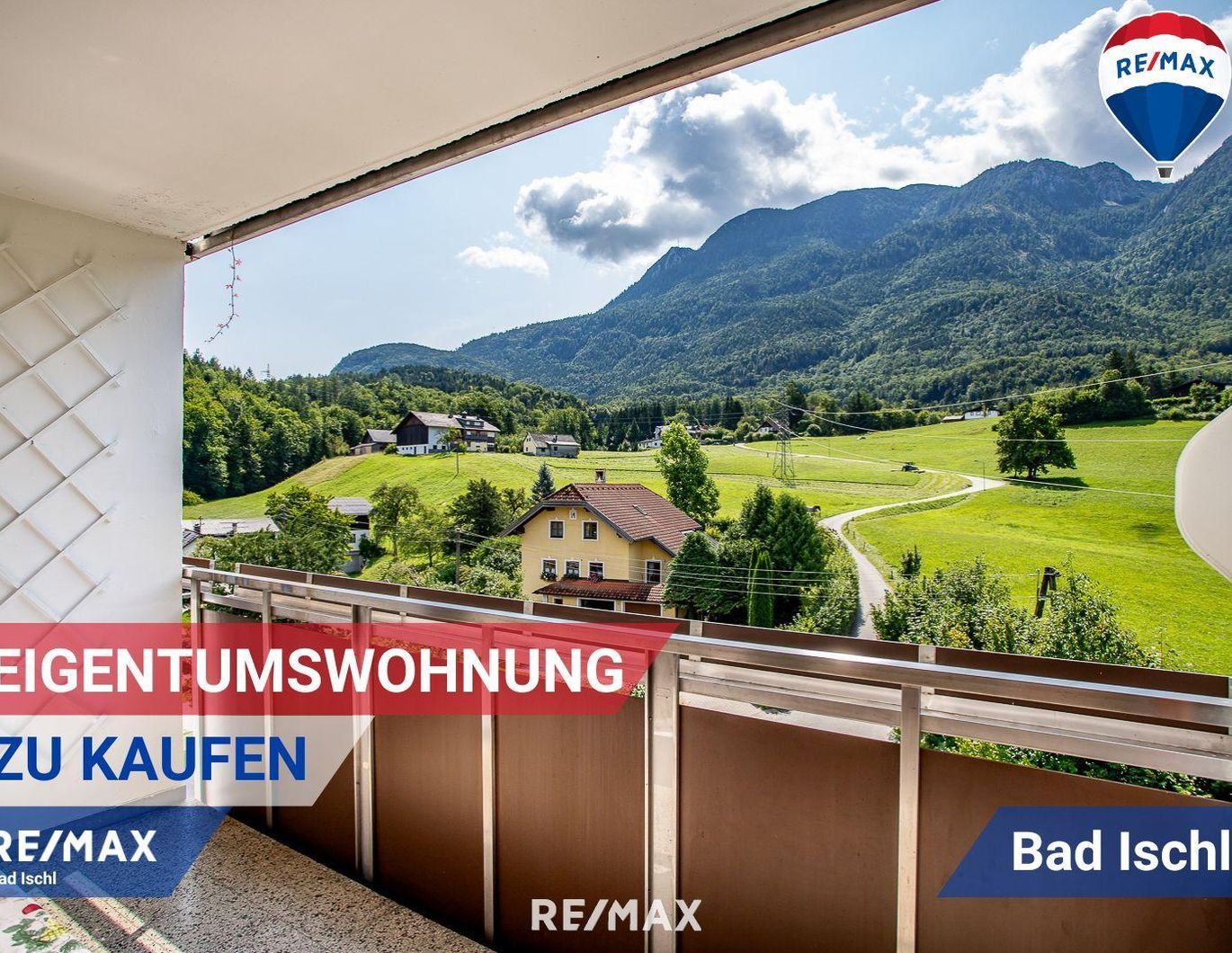 Wohnen mit Gebirgsblick! Kl. 3-Zimmer-Wohnung