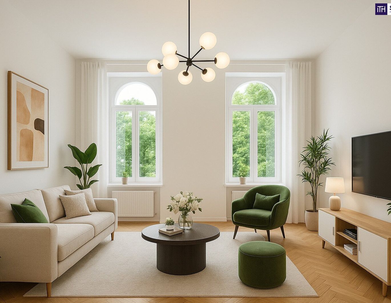 Grüner Parkblick in ruhiger Lage + Erstbezug nach Sanierung + Hochwertige Ausstattung + ab sofort