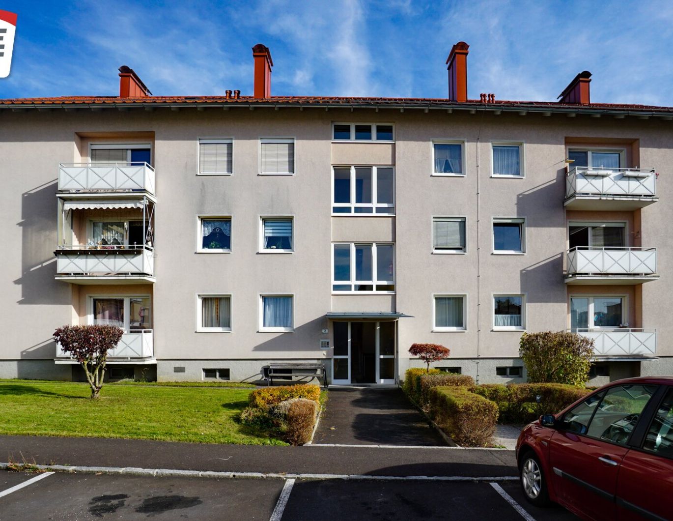 LEISTBARE 3-ZIMMER-ERDGESCHOSSWOHNUNG IN AUSGEZEICHNETER LAGE IN GUTAU!