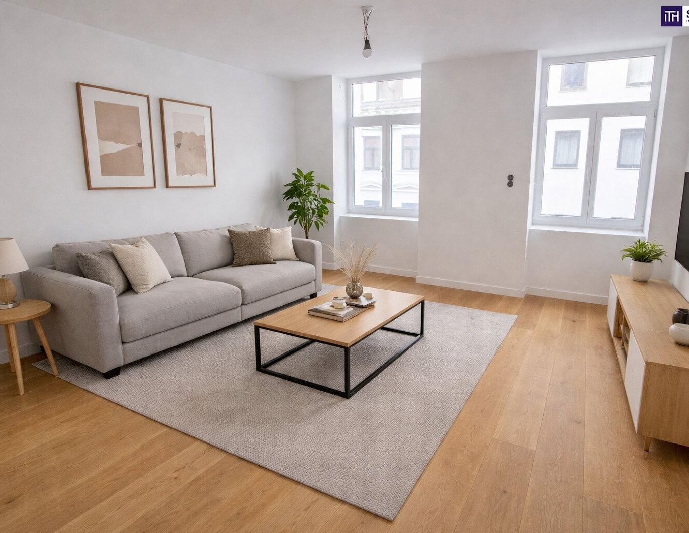 Stilvoll wohnen im sanierten Altbau - klassisch trifft moderne - Erstbezug: 2-Zimmer-Wohntraum mit Innenhofbalkon + hochwertiger Ausstattung + effizienter Luftwärmepumpe