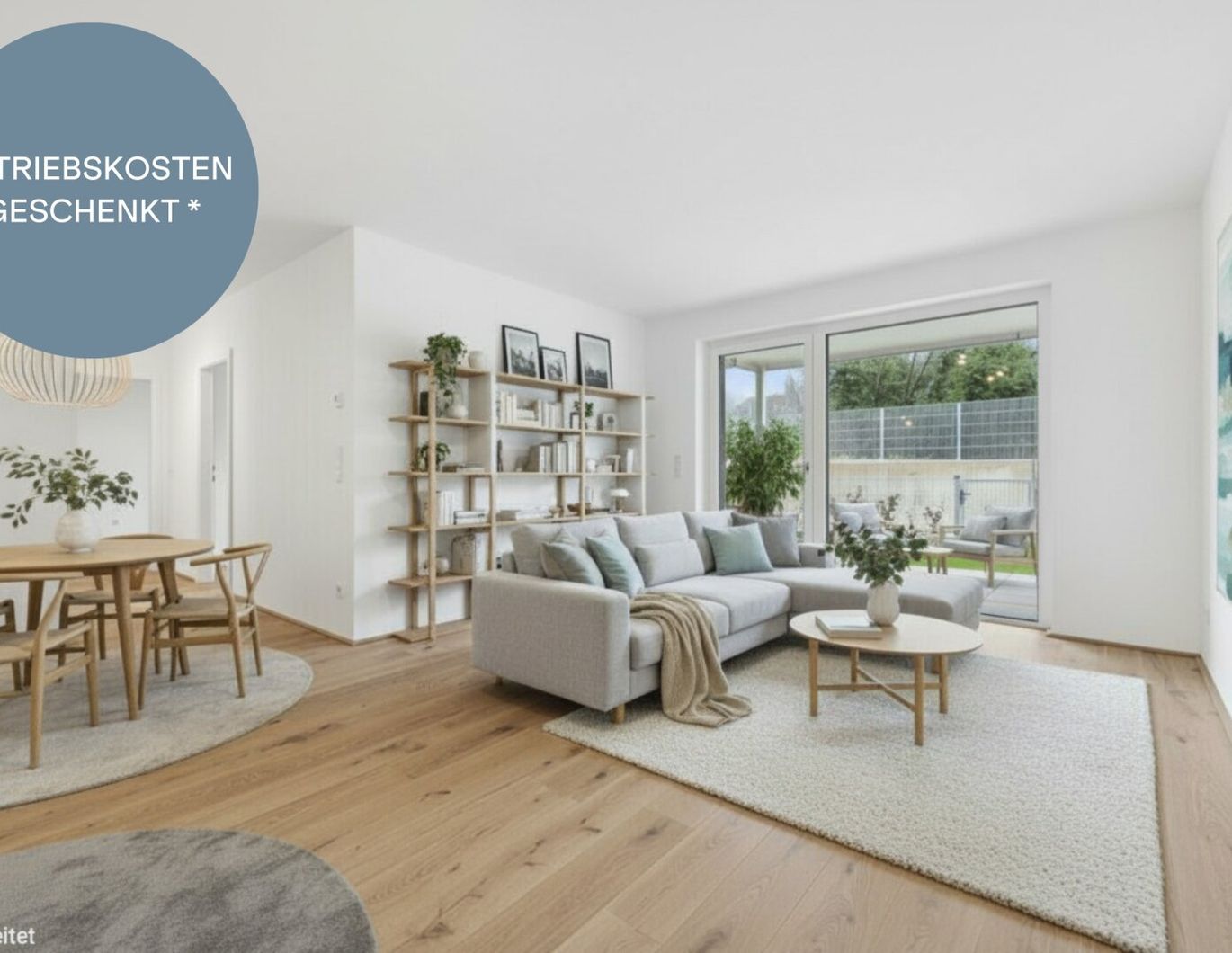 OSTERAKTION! Provisionsfreie, geschmackvoll gestaltete 3-Zimmer-Gartenwohnung | Terrasse | Abendsonne