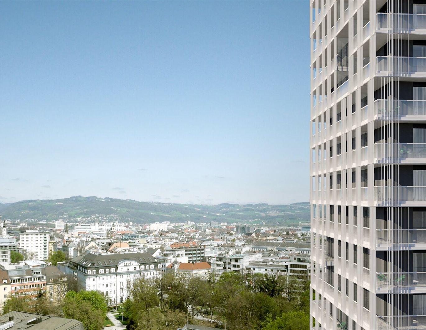 Open your Eyes - Fernsicht vom LUX TOWER, 3-Zimmer Wohnung im 9. OIG