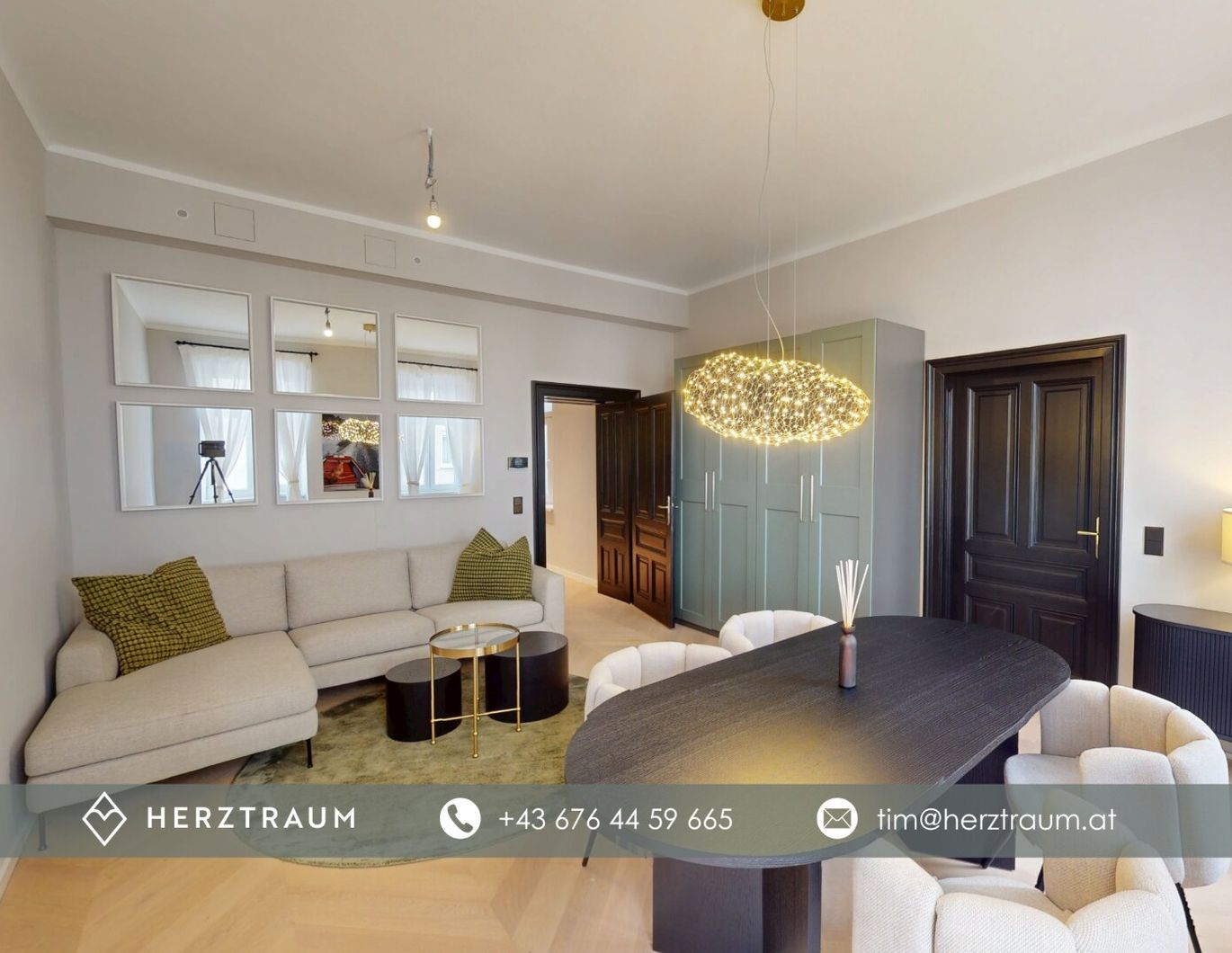 Vollmöblierte Altbau-Designwohnung mit Stilgarantie - 49 m² PROVISIONSFREI vom Eigentümer