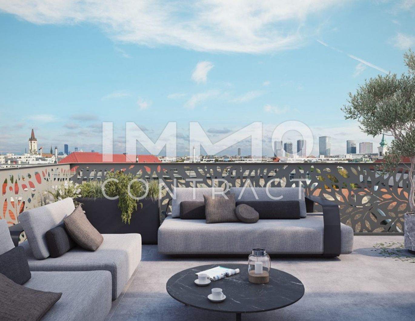 Edle Dreizimmer-Dachgeschoßwohnung mit Aussicht und 3 Terrassen! - PROVISIONSFREI