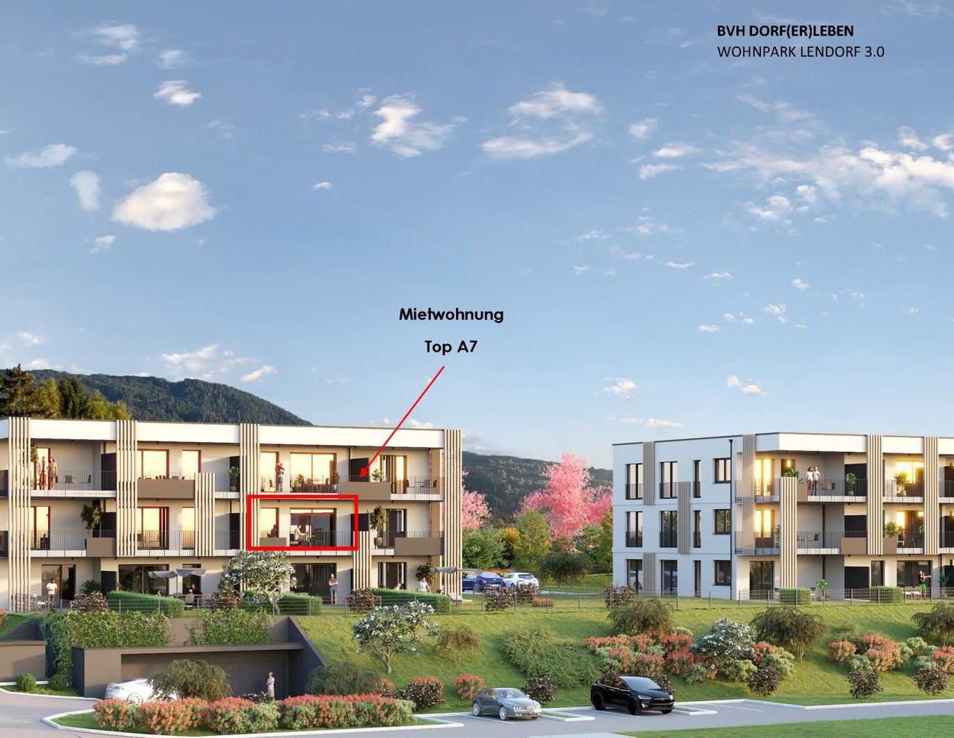 Moderne 2-Zimmer Mietwohnung mit 18 m² Balkon in Lendorf - Ihr neues Zuhause für € 960! (Top 7A)