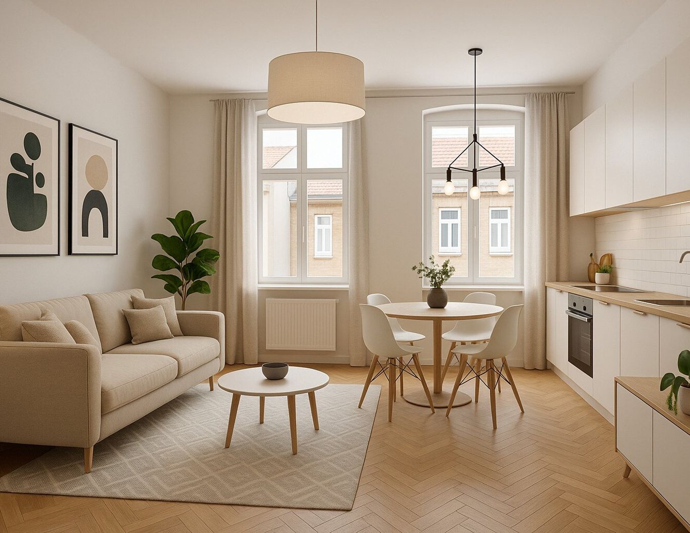ERSTBEZUG nach Generalsanierung - Charmante 2-Zimmer-Altbauwohnung mit ca. 56 m² Wohnfläche