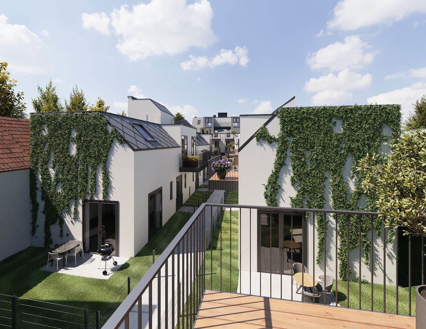 Entzückendes Townhouse| Perfekt für Familien | 3 Zimmer mit Terrasse, Balkon & Garten