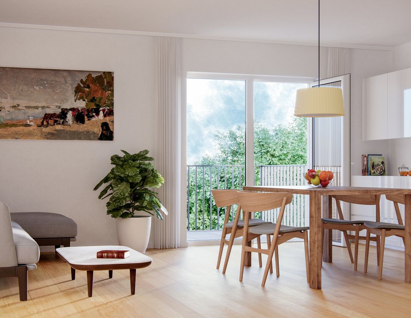 Neubauwohnung im Graumann-Park: Nachhaltig mit Kühlung, direkt im Zentrum
