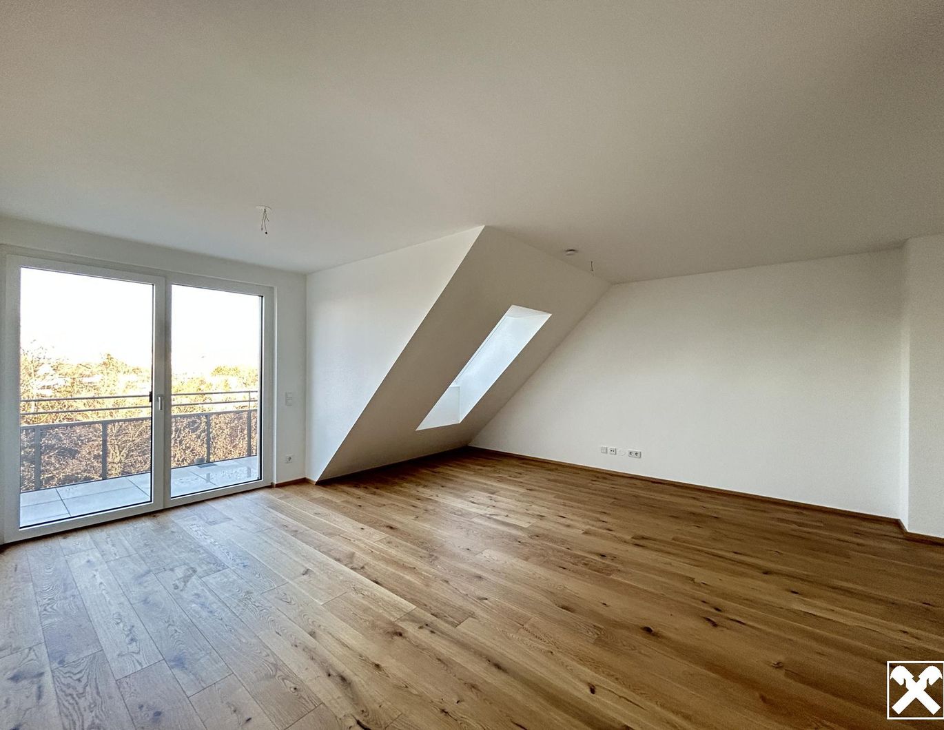 Penthouse-Feeling pur - 2 Zimmer, Terrasse mit Grünblick