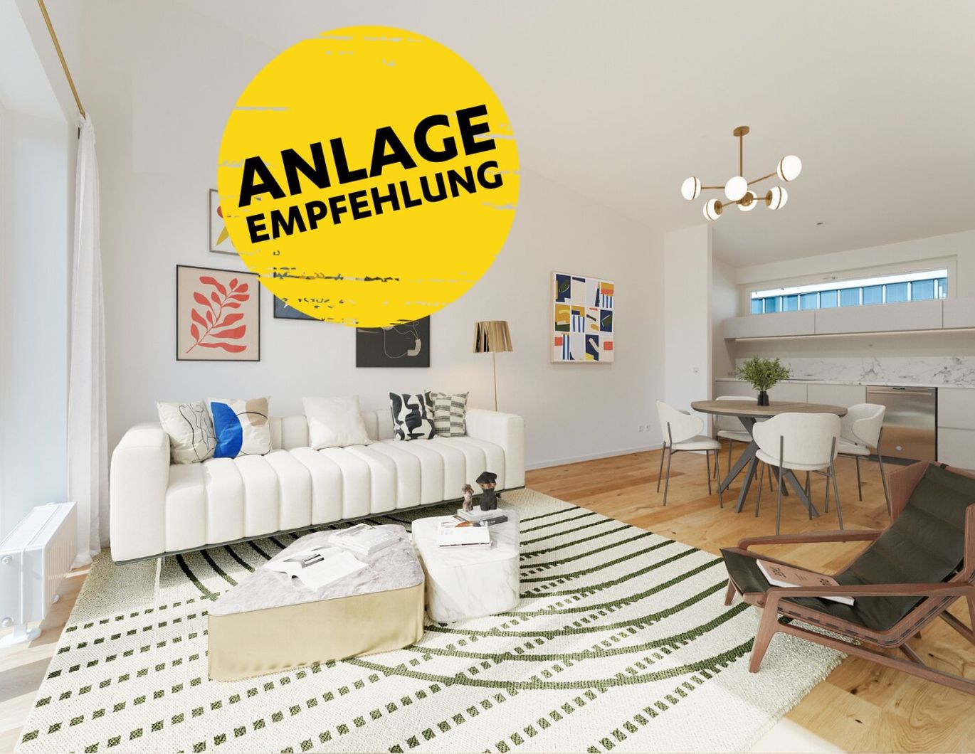 LICHTDURCHFLUTETE DACHGESCHOSSWOHNUNG MIT TIEFGARAGENSTELLPLATZ IM STADTTEIL MORZG