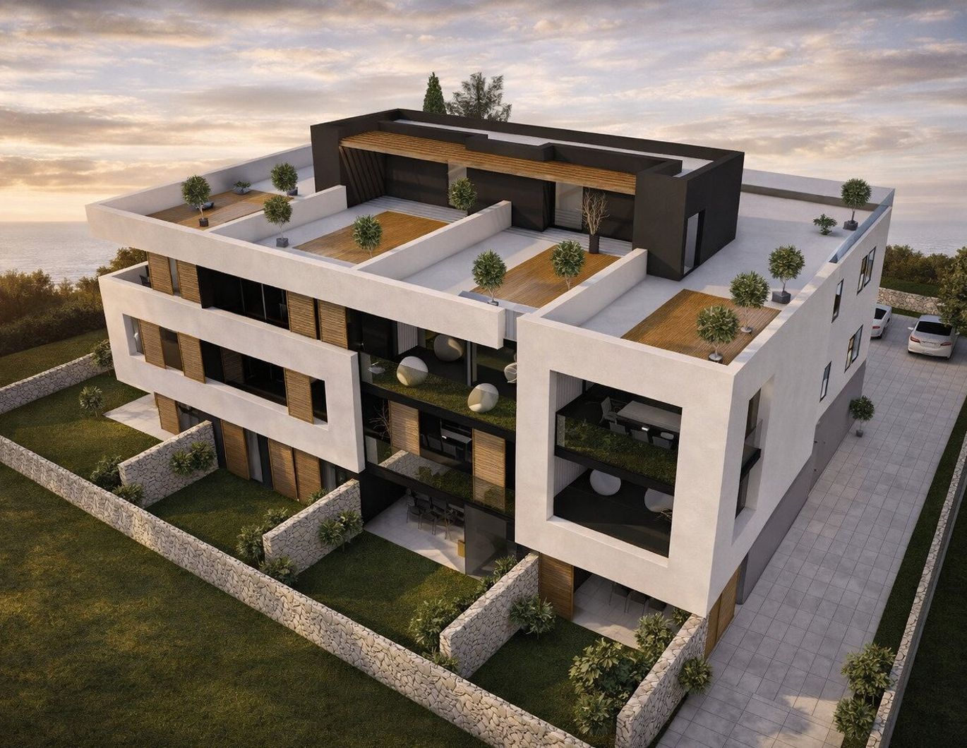 ZADAR Region - Wohnen über den Dächern: Penthouse mit Panorama-Dachterrasse (S10)