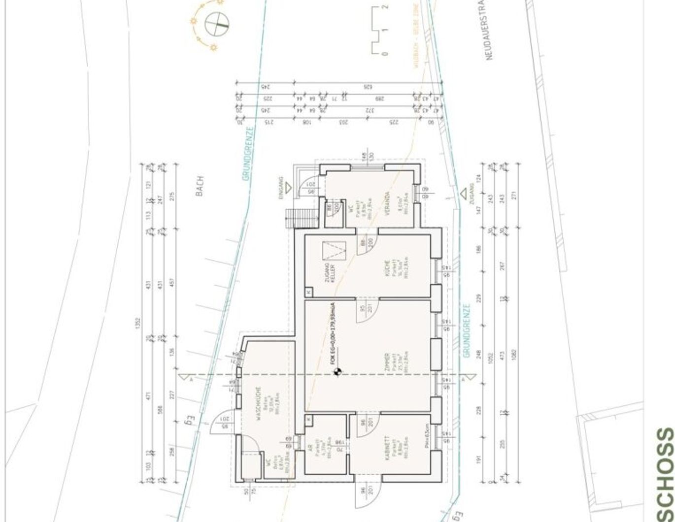 Sanierungsobjekt im Bestand - Grundstück mit Verkehrsflächenwidmung