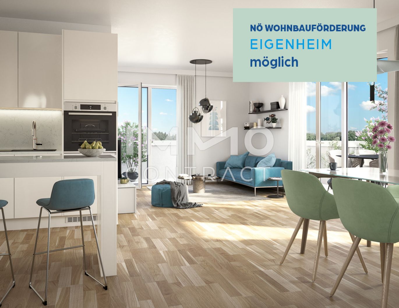 Provisionsfreier Neubau!  2 Zimmer Wohnung!