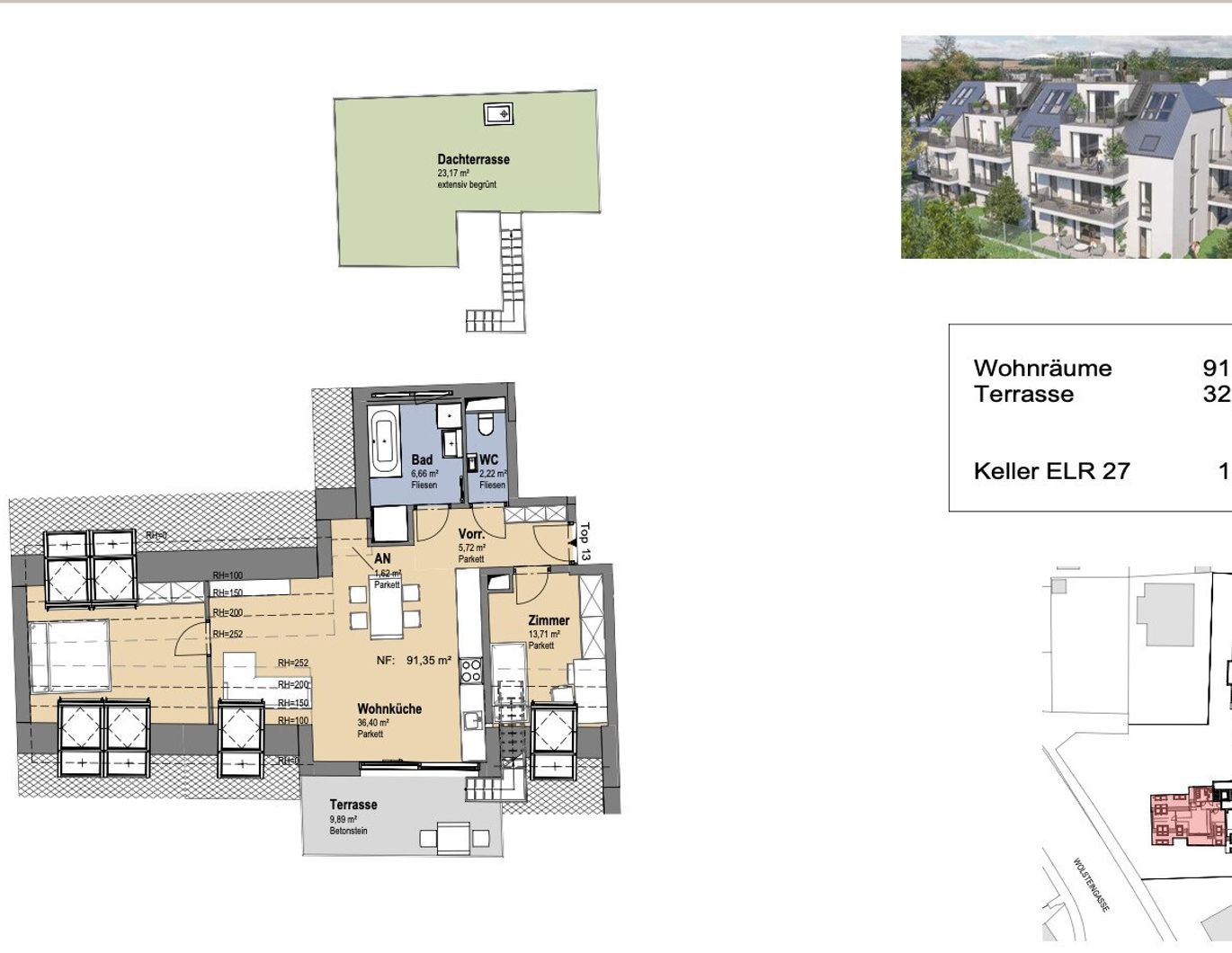 Neues Projekt in der Schwarzelackenau beim Marchfeldkanal - noch 18 Einheiten verfügbar!