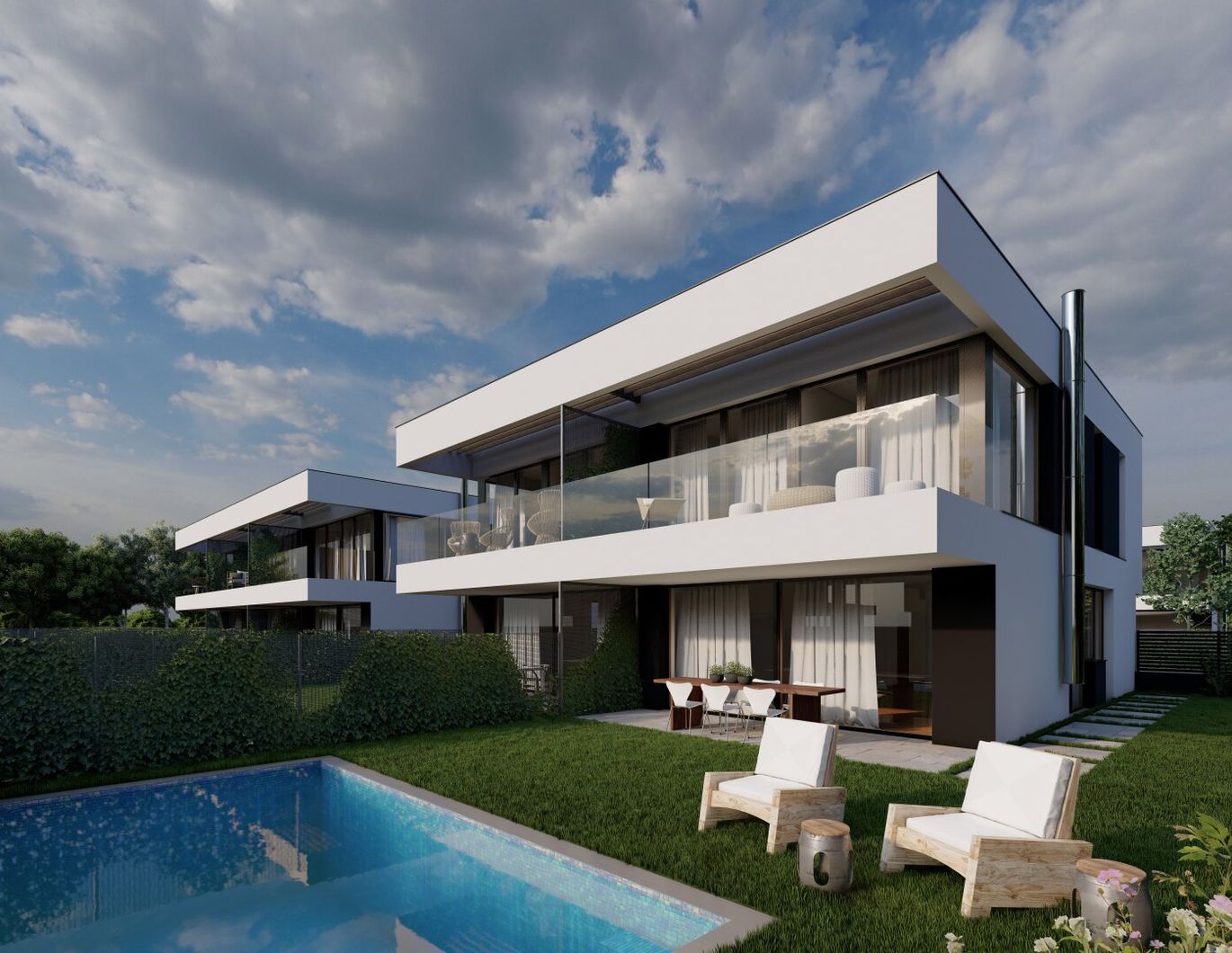 Modernes Wohnen in Hennersdorf bei Wien - Komfortable Doppelhaushälften mit einladenden Freiflächen und großem Keller