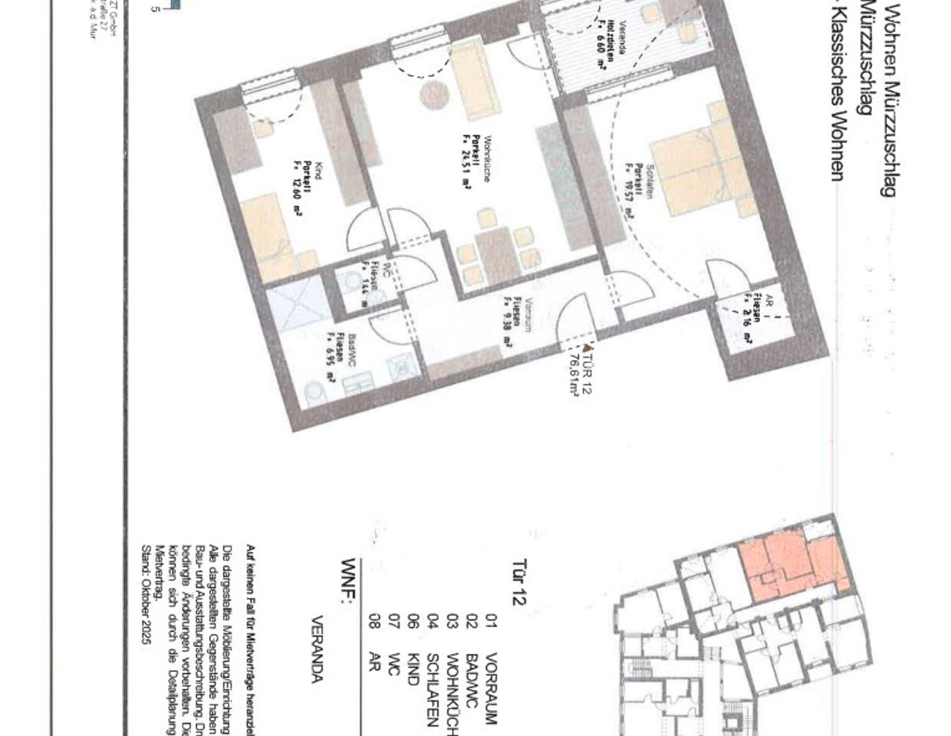 Erstbezug nach Sanierung! Modernisierte 3-Zimmer-Wohnung in Mürzzuschlag - Ihr neues Zuhause wartet!