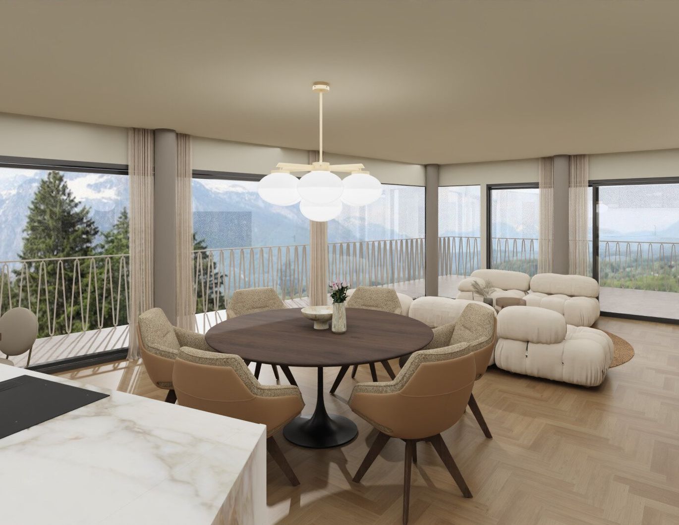 Exklusive Terrassen-Wohnung in Aussichtslage