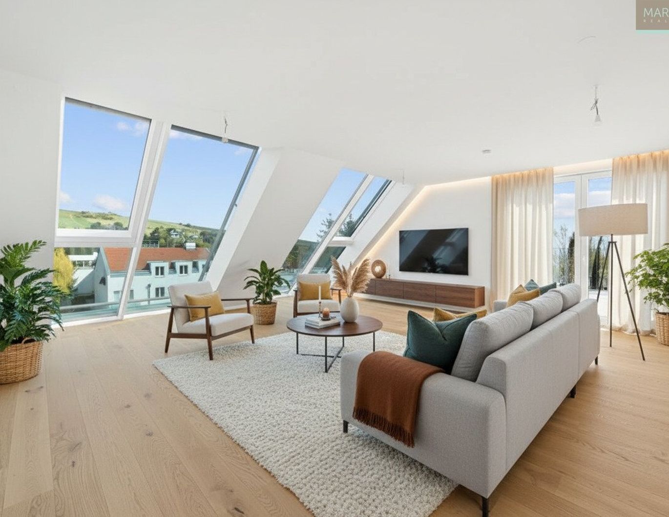 Wunderschönes Penthouse mit herrlichem Blick und Dachterrasse in Prestige Lage