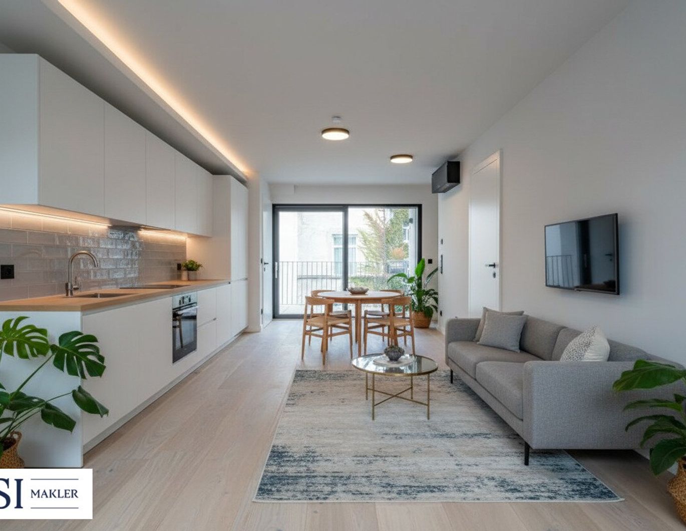 Urbaner Wohnkomfort mit Charme und Grünblick - stilvolle 3-Zimmer-Wohnung mit Balkon in ruhiger Innenhoflage