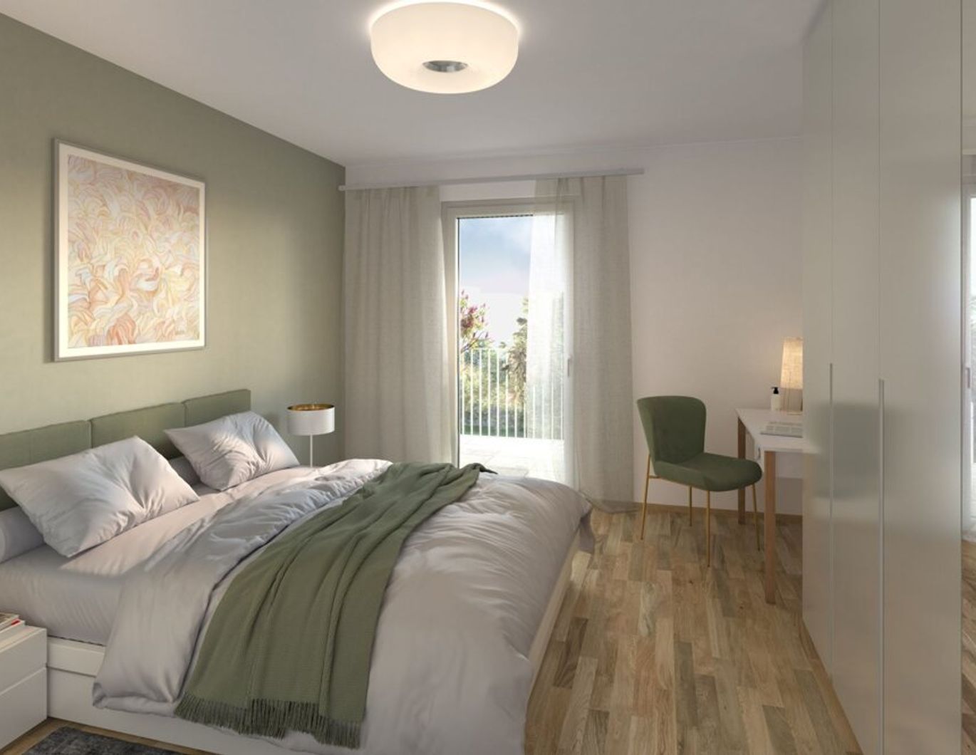 Hof am Park - 3-Zimmer-Wohnung mit Süd-Ost-Balkon - Top 1.61