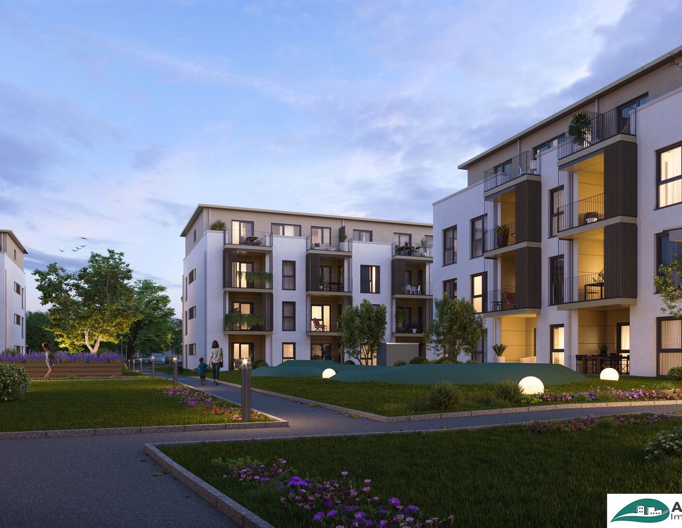 ***NEU: charmante und sonnige 3-Zimmer-Wohnung mit Loggia - leistbarer Neubau Nähe St.Pölten / Wohnpark Ober-Grafendorf - ökologisch, hochmodern, ausgezeichnet ***