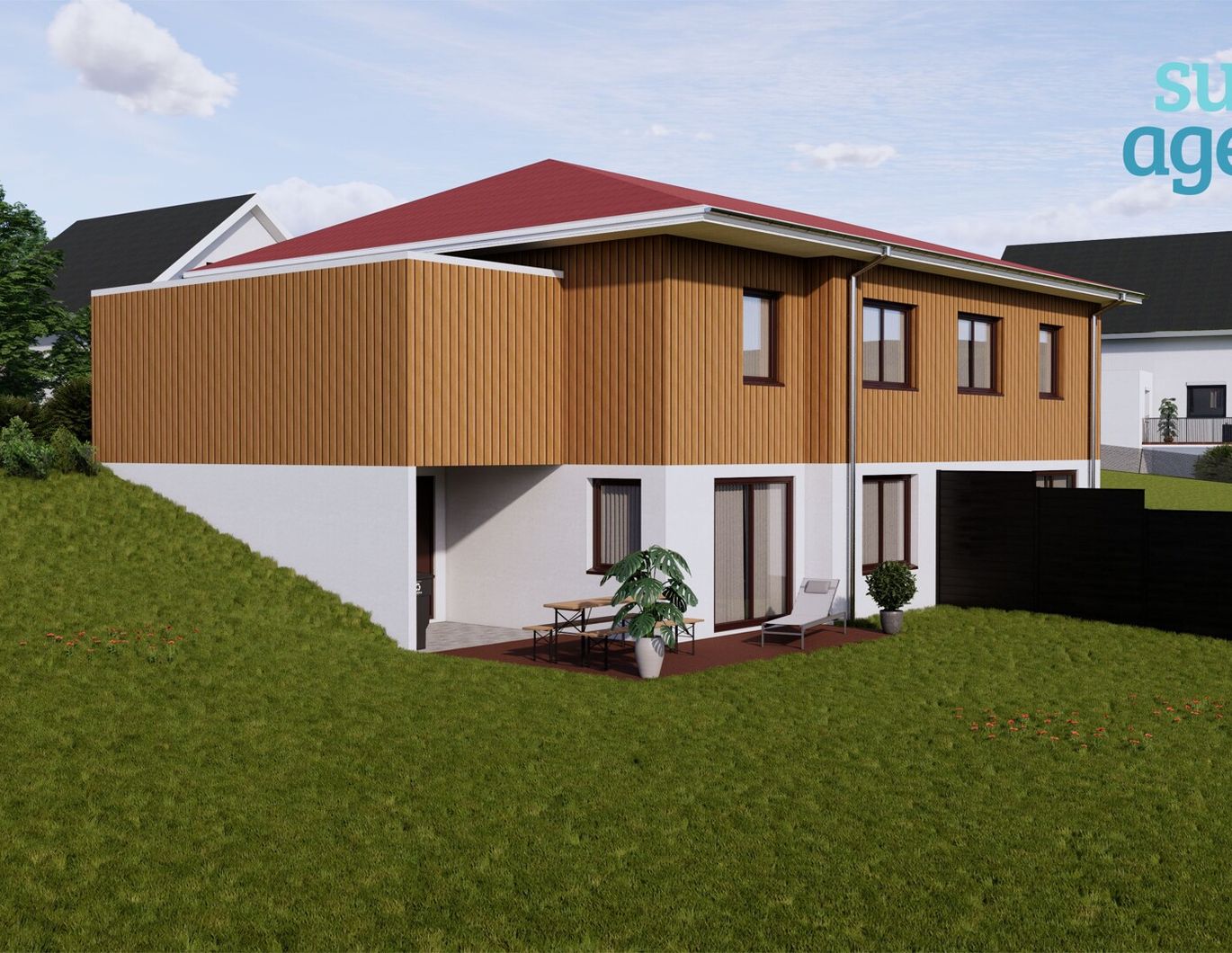 Zahlen erst nach Übergabe - Moderne Doppelhaushälfte mit Garten & Carport (H-B1)