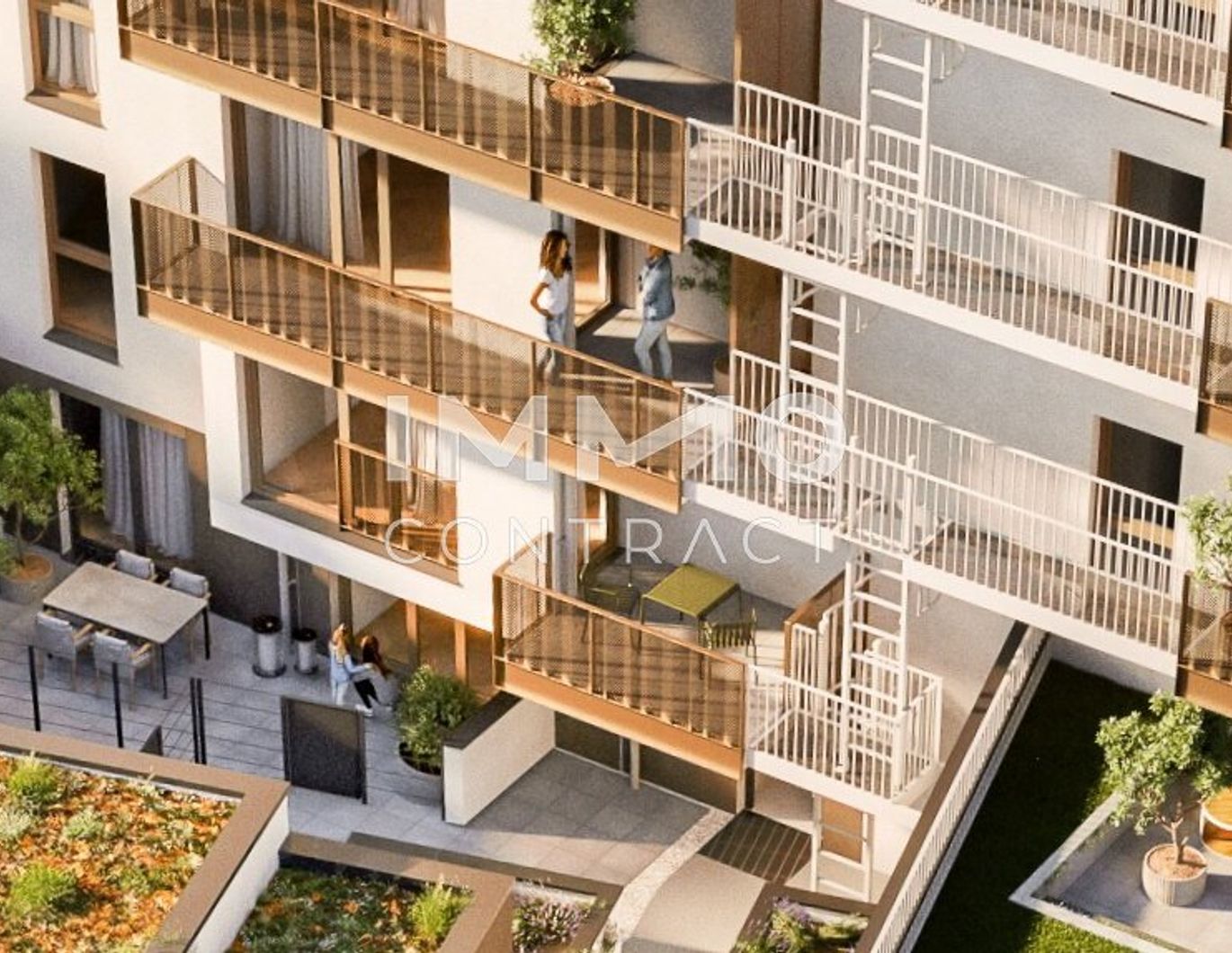 Helle 2-Zimmer-Erstbezugswohnung mit Freifläche