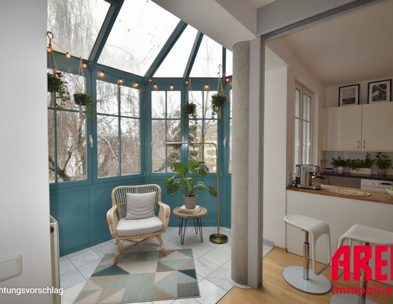 OFFENE 3-ZIMMER-WOHNUNG MIT PANORAMAFENSTER - NEUE KÜCHE !!