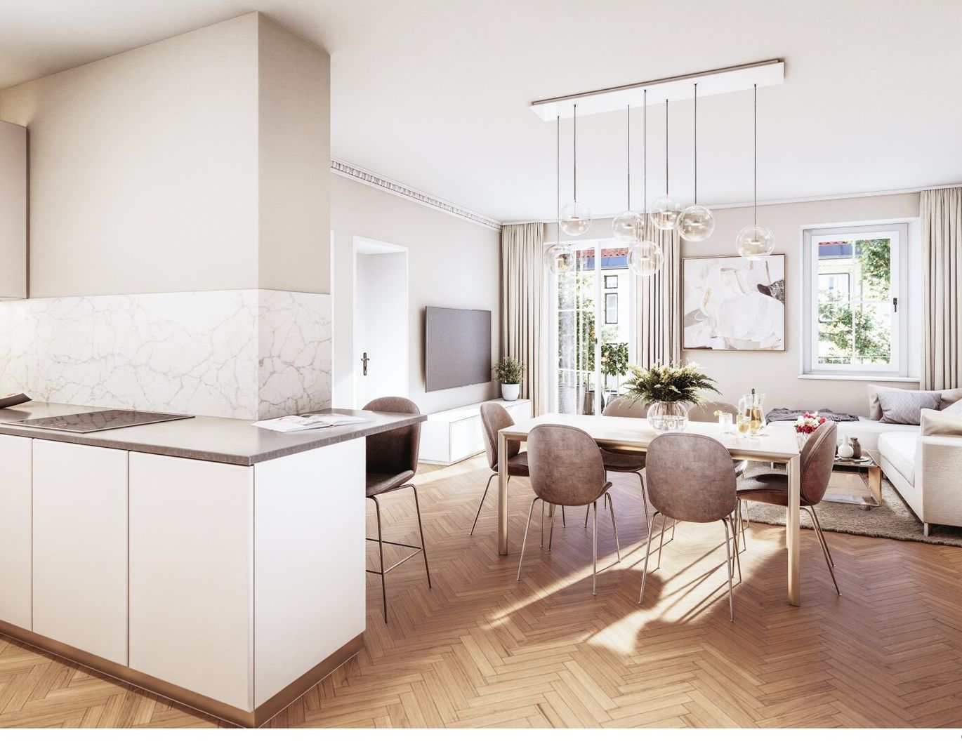 3-Zimmerwohnung mit Lift und Balkon in generalsanierter Ceconi-Villa | Elisabeth-Vorstadt