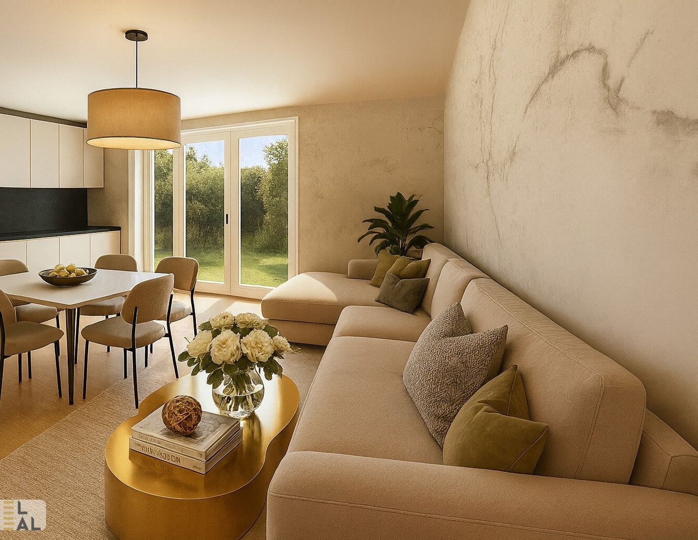 EINZIGARTIGES 2 ZIMMER-REFUGIUM MIT LOGGIA, TERRASSE UND GARTEN! HERRLICHER BLICK IN DEN PARK!