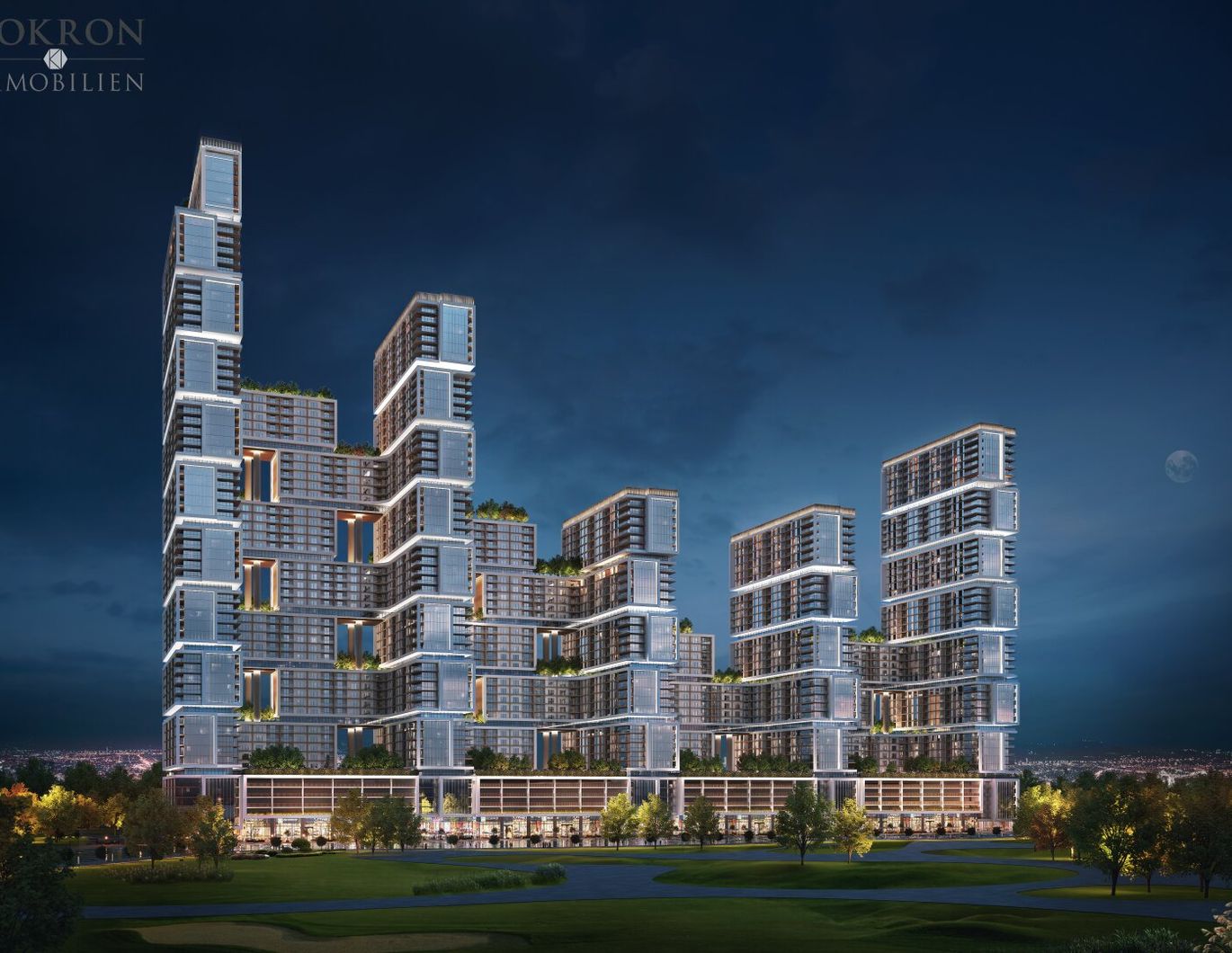 Luxuriöse 1.5-Zimmer-Wohnung in familienfreundlicher Lage, mit Balkon und Pools, in der Nähe eines erstklassigen Golfplatzes.