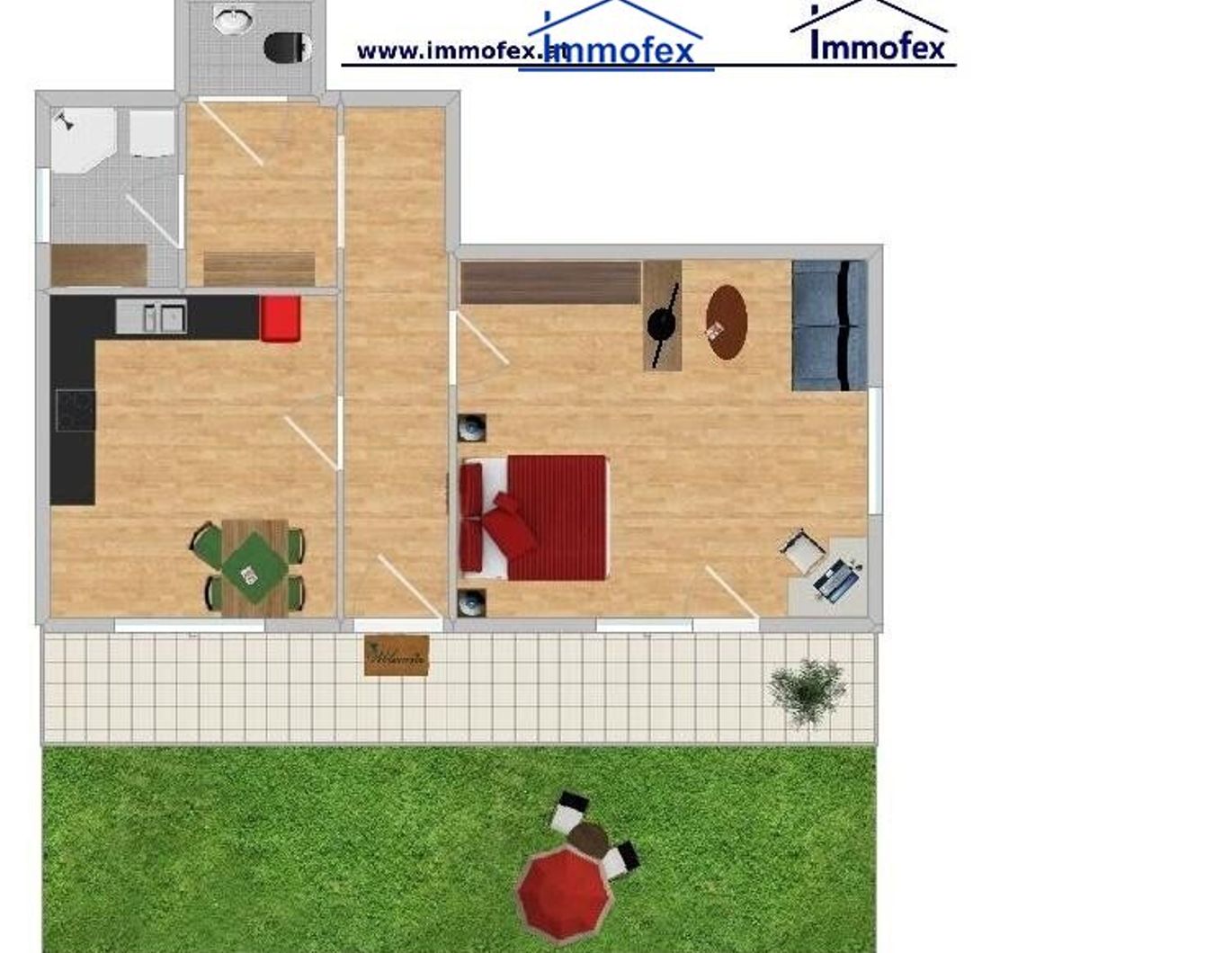 Nette Gartenwohnung in ruhiger Lage