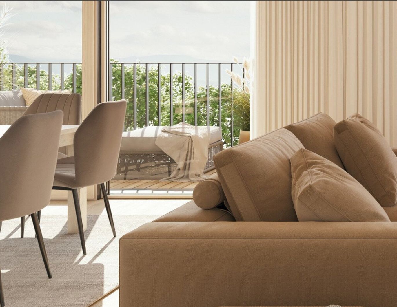 Helle 2-Zimmer-Wohnung mit großzügigem Balkon im Grünen