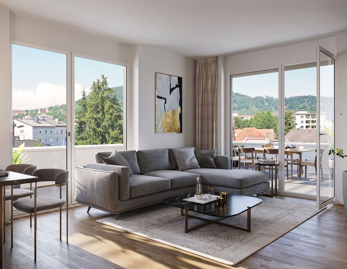 Helle Eigentumswohnung im Neubauprojekt mit Balkon in Graz!