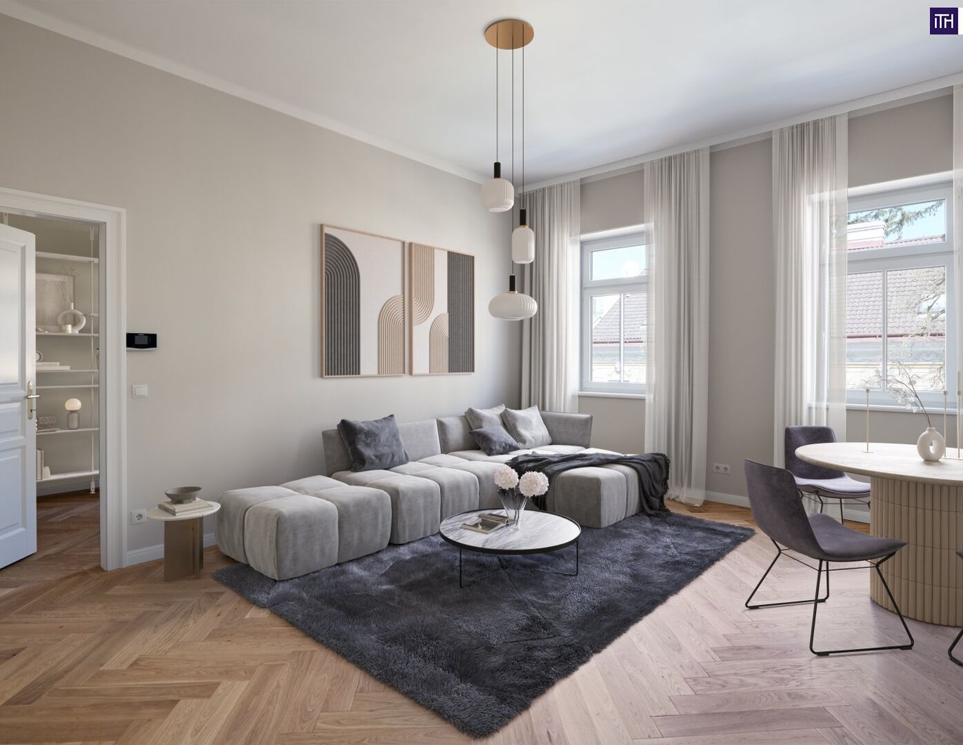Altbau mit Charme - Erstbezug! Ruhige Seitengasse + U-Bahn um´s Eck + Blick ins Grüne + Ideale Raumaufteilung + Hochwertige Ausstattung + Flügeltüren! Jetzt zugreifen!